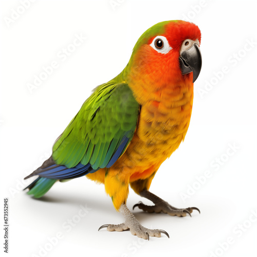 parrot isolated. Generative AI