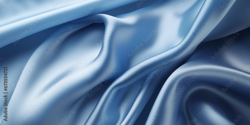 Obraz premium blue satin background