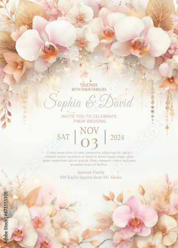 Wedding invitation template
