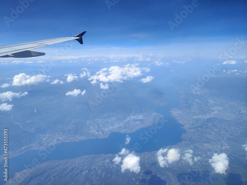 Aerial views of Fraser River and Lake Okanagan in British Columbia