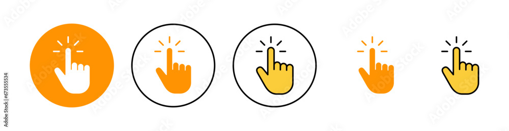 Hand cursor icon set for web and mobile app. cursor sign and symbol. hand cursor icon clik Hand cursor icon set for web and mobile app. cursor sign and symbol. hand cursor icon clik