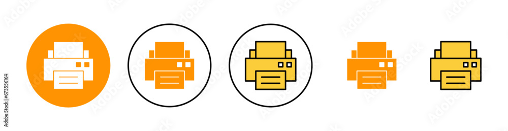 Print icon set for web and mobile app. printer sign and symbol Print icon set for web and mobile app. printer sign and symbol