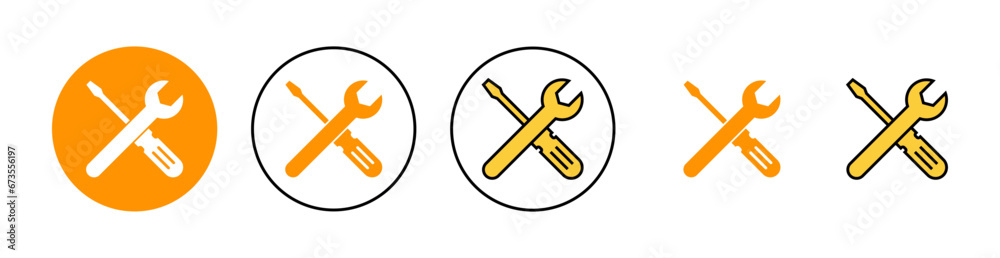 Repair tools icon set for web and mobile app. tool sign and symbol. setting icon. Wrench and screwdriver. Service Repair tools icon set for web and mobile app. tool sign and symbol. setting icon. Wrench and screwdriver. Service
