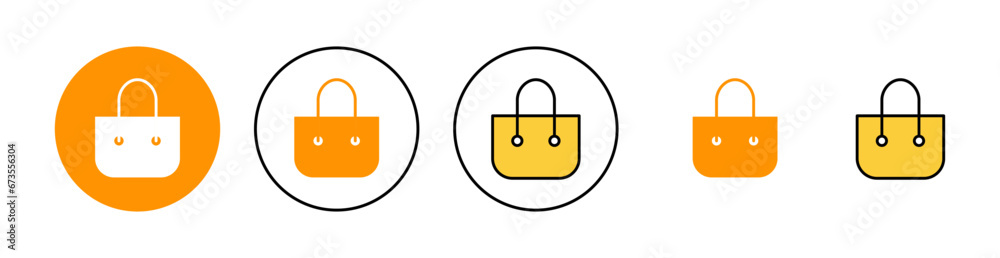 Shopping bag icon set for web and mobile app. shopping sign and symbol Shopping bag icon set for web and mobile app. shopping sign and symbol