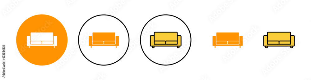 Sofa icon set for web and mobile app. sofa sign and symbol. furniture icon Sofa icon set for web and mobile app. sofa sign and symbol. furniture icon