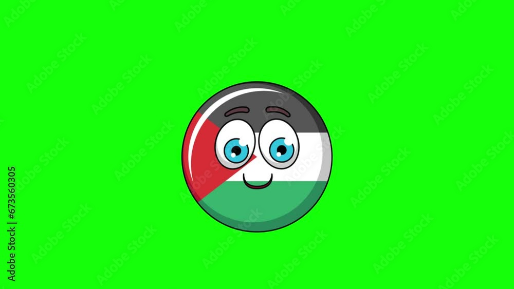 flag of palestine cartoon with money face, emoji emoticon animation
flag of palestine cartoon with money face, emoji emoticon animation