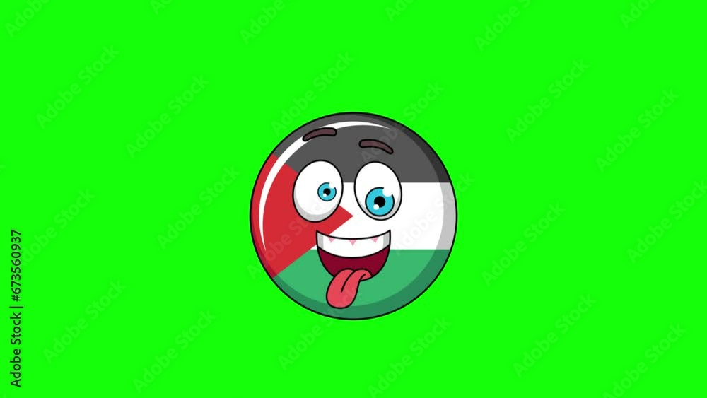 Funny face animation of flag of palestine cartoon, mascot on a greenscreen
Funny face animation of flag of palestine cartoon, mascot on a greenscreen