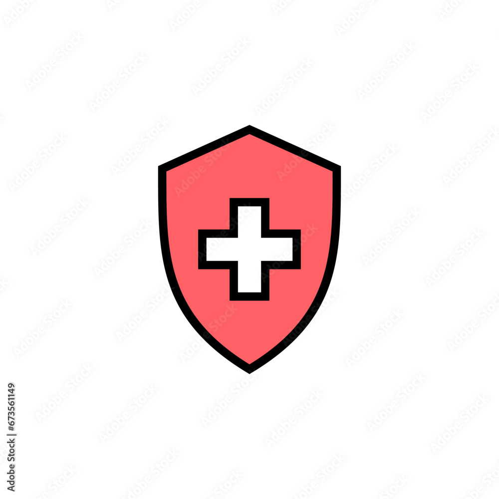 Health insurance icon set illustration. Insurance document sign and symbol Health insurance icon set illustration. Insurance document sign and symbol