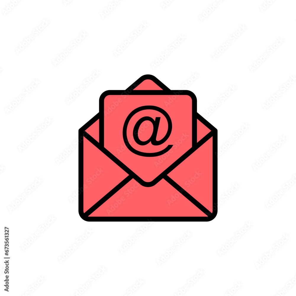 Mail icon set illustration. email sign and symbol. E-mail icon. Envelope icon