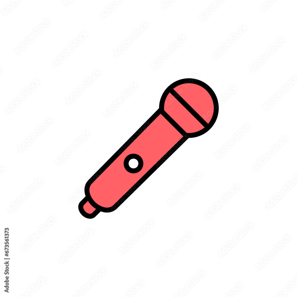 Microphone icon vector illustration. karaoke sign and symbol Microphone icon vector illustration. karaoke sign and symbol