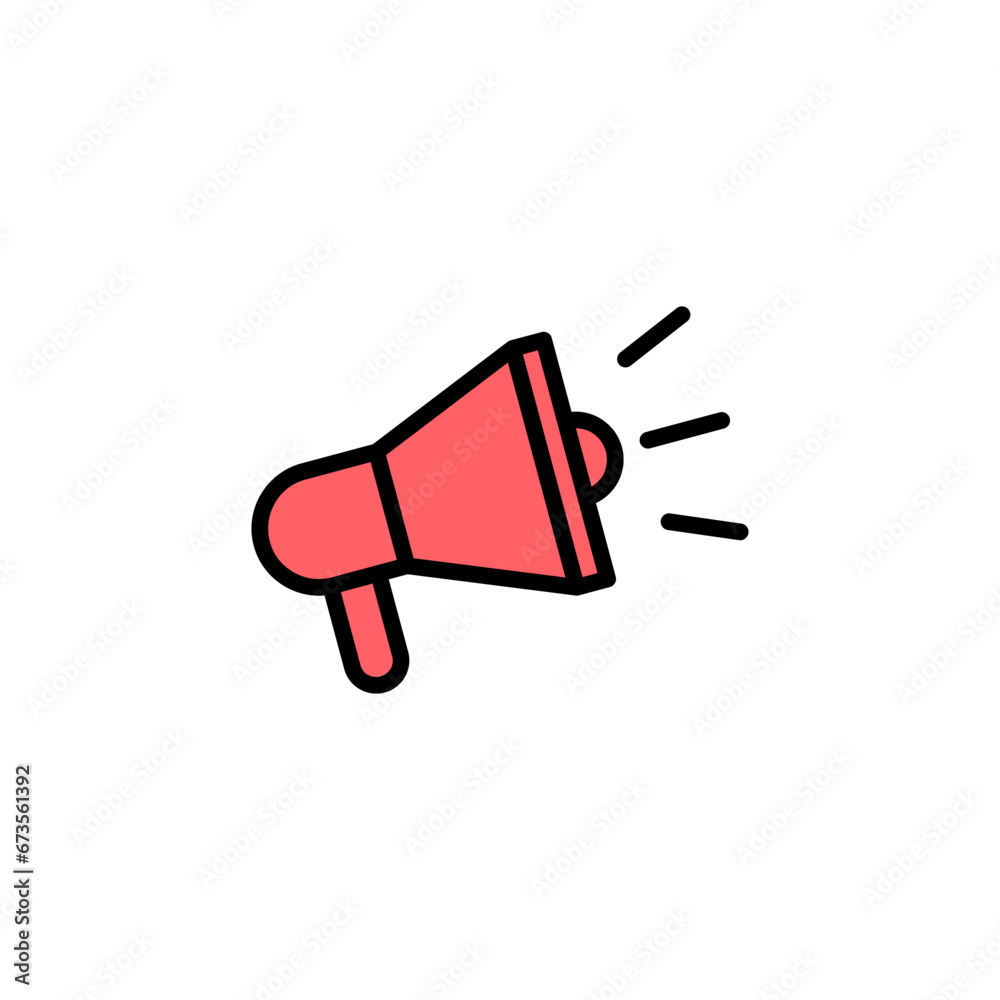 Megaphone icon set illustration. Loudspeaker sign and symbol Megaphone icon set illustration. Loudspeaker sign and symbol