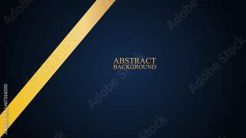 Abstract luxury blue and gold shapes background