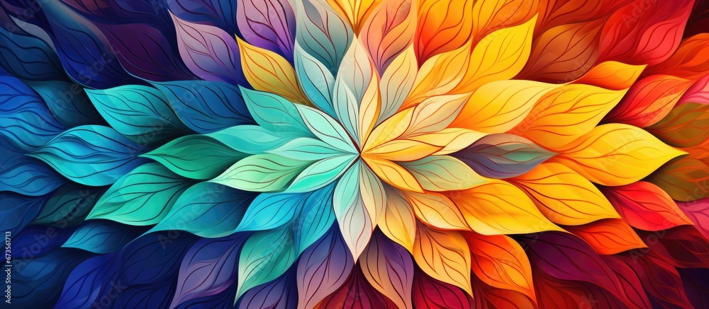 Design with a pattern resembling a kaleidoscope Design with a pattern resembling a kaleidoscope