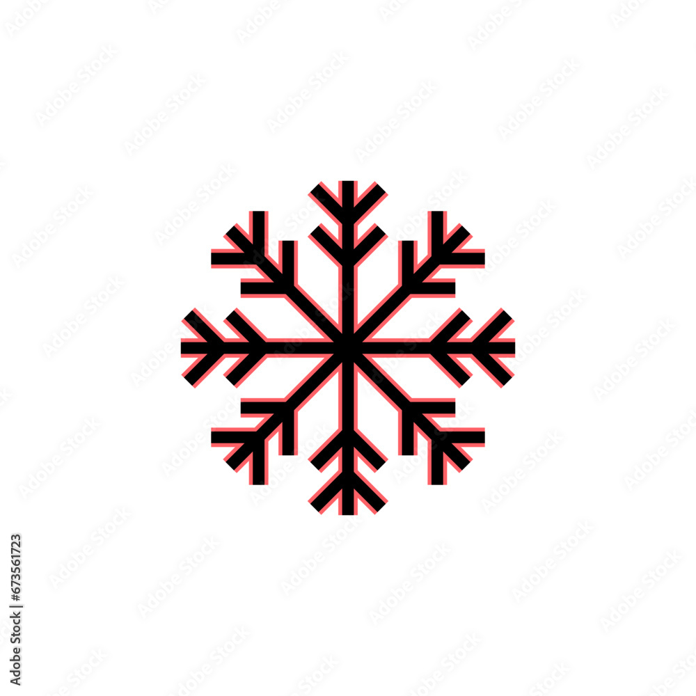 Snow icon set illustration. snowflake sign and symbol Snow icon set illustration. snowflake sign and symbol