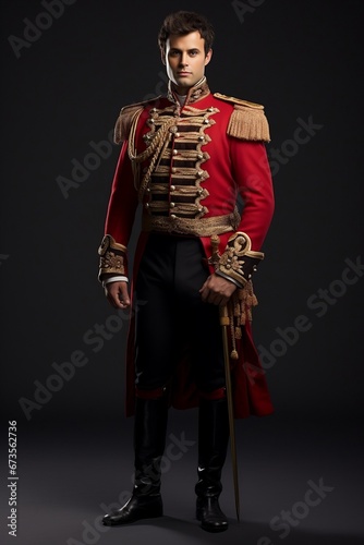 Photo stock d'un prince moderne en tenue historique photo