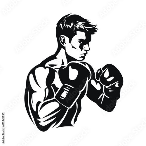boxer with gloves
