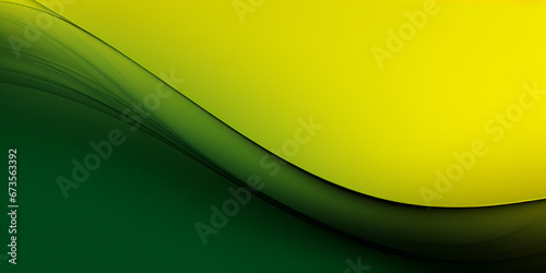 Yellow and Green Abstract Background for Desktop abstract background with wave AI Generative 