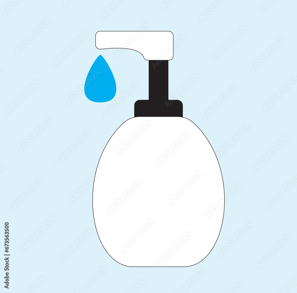 Hand sanitizer pump bottle vector illustration. Washing alcohol gel used against viruses, bacteria, flu, coronavirus. Handwashing bottle icon. Hand sanitizer pump bottle vector illustration. Washing alcohol gel used against viruses, bacteria, flu, coronavirus. Handwashing bottle icon.