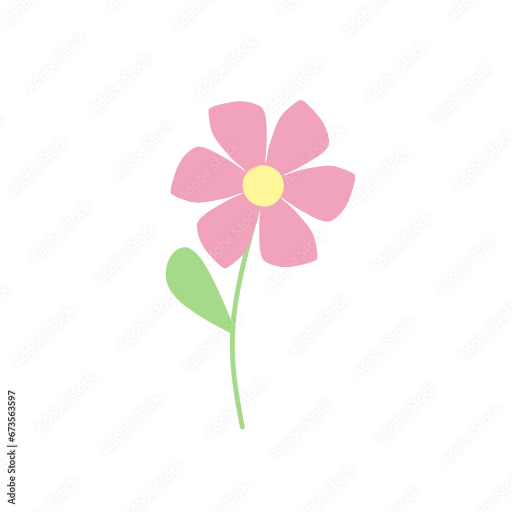 pink flower vector