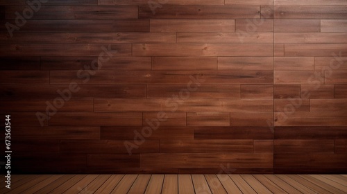 Brown wooden boards forming a beautiful background with integrated acoustic panels   wooden wall and floor  stylish and functional  archit texture 