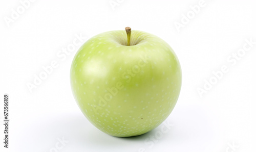 green apple with stem