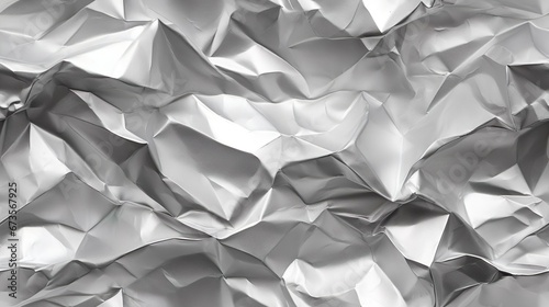 image of Crumpled aluminum foil textured