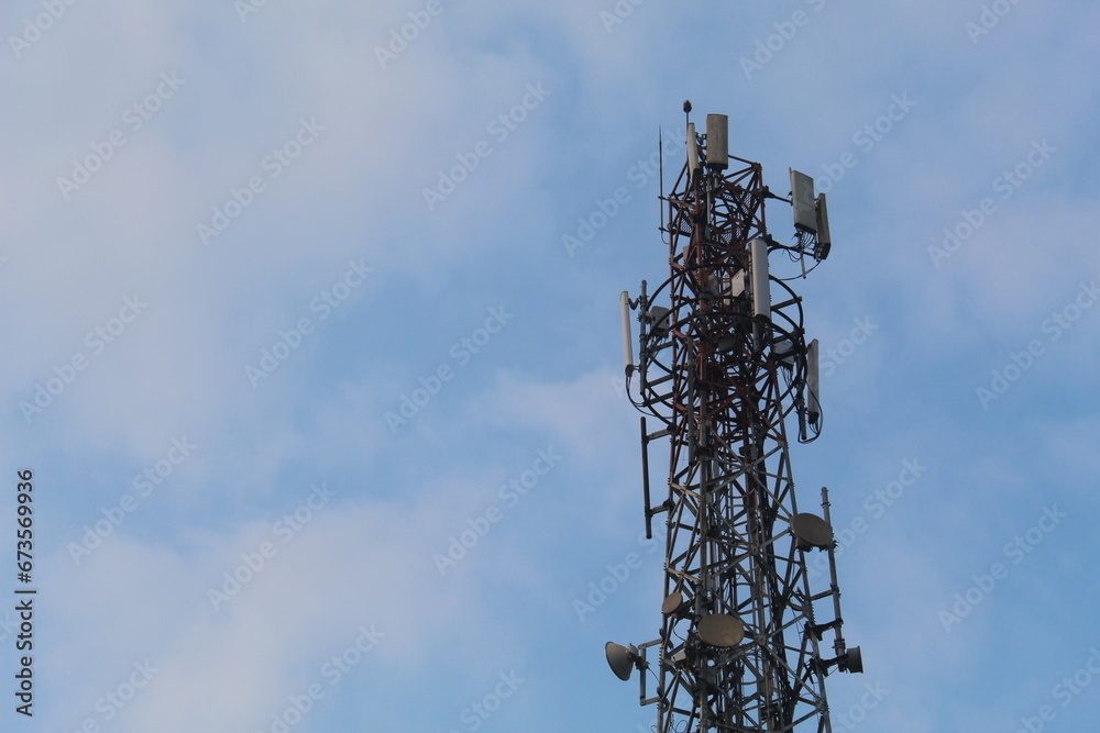 Mobile phone Telecommunication Radio antenna Tower. Mobile phone Telecommunication Radio antenna Tower.