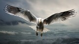 seagull in flight   generated by AI