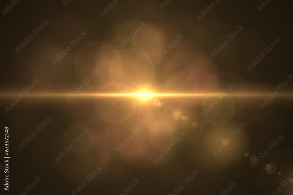 Obraz premium lens flare effects on black background