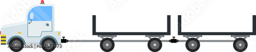 Luggage cart illustration