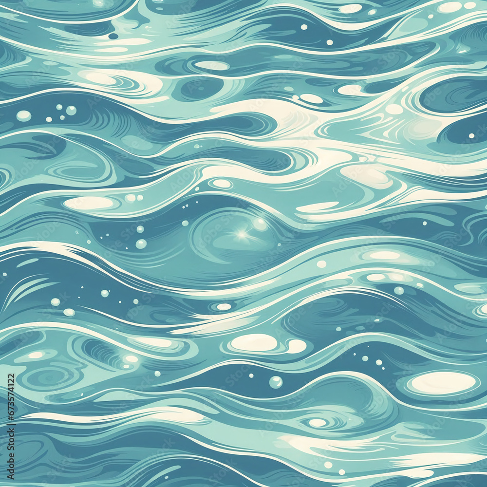 seamless pattern with waves