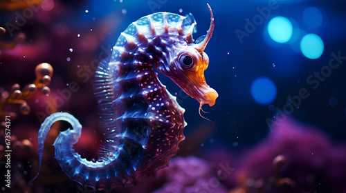 horned seahorse photo