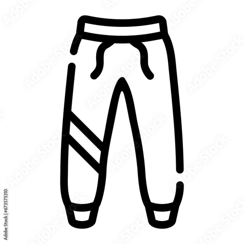 jogger pants Line Icon