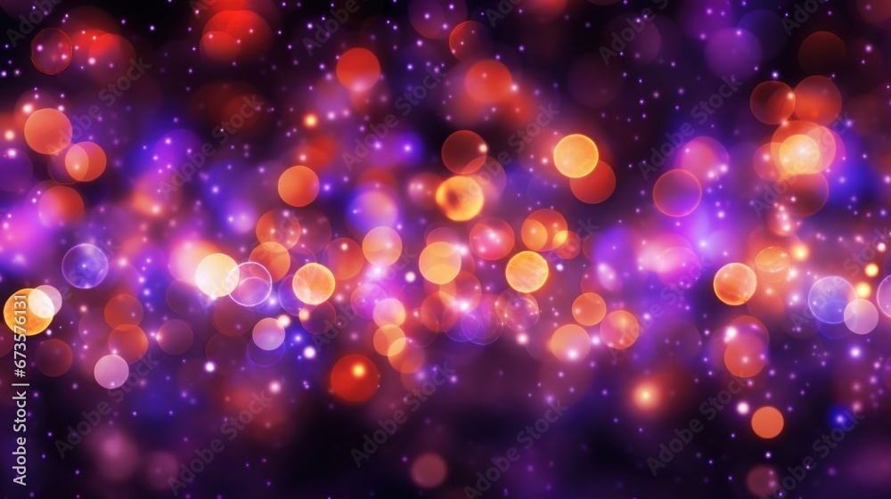 Abstract purple bokeh Christmas background
