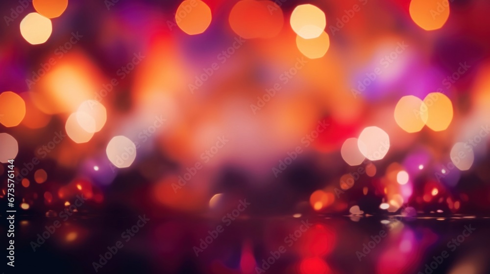 Abstract purple bokeh Christmas background