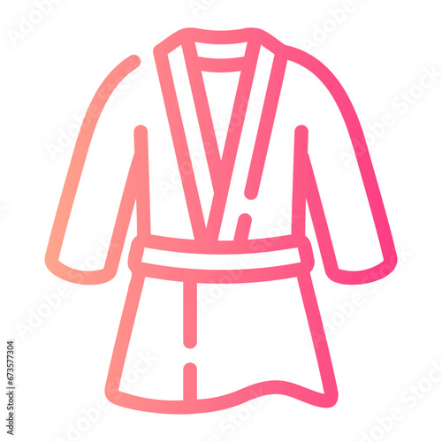 bathrobe Line Gradient Icon
