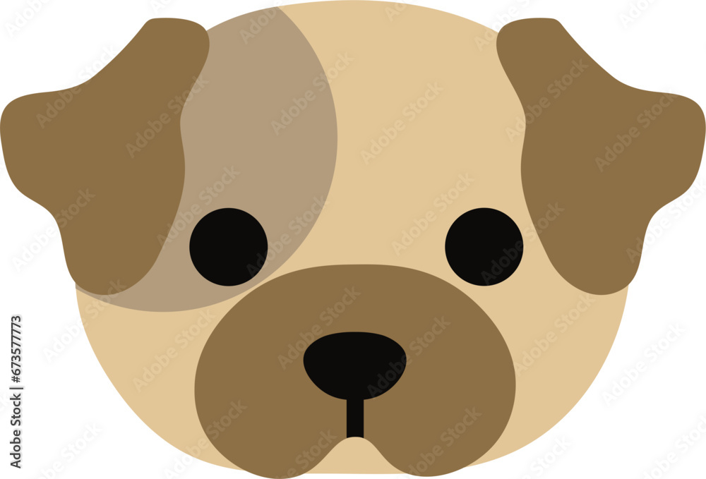 Dog head illustration