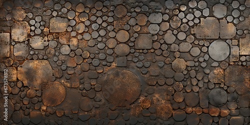 Metal texture, created by AI photo