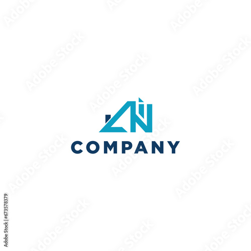 Logo design of AN in AR vector for construction, home, real estate, building, property.l letter icon. logo design template 