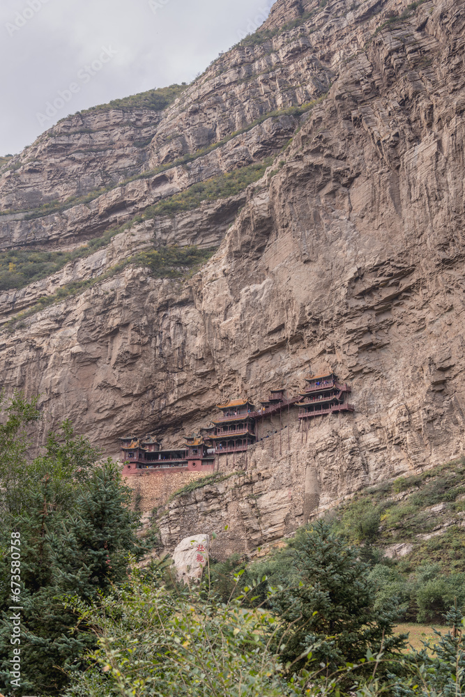 Fototapeta premium The Hanging Monastery Xuankong Si of Datong in China