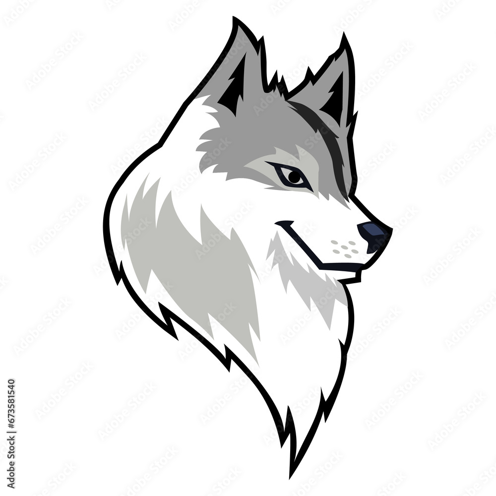 Obraz premium wolf head image for logo sport tattoo