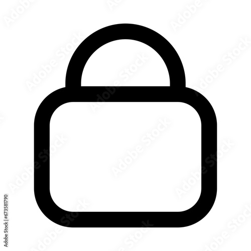 lock line icon