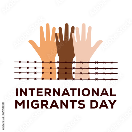 international migrants day design vector illustration