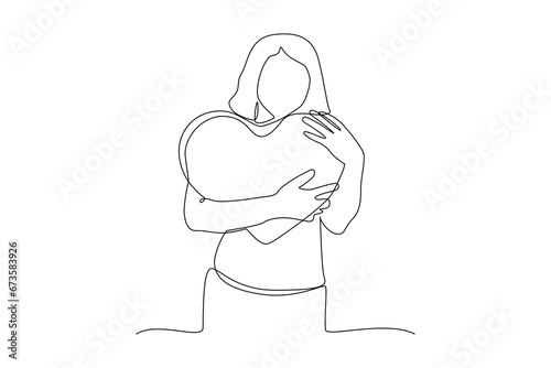 One continuous line drawing of Happy people lying with pillows. Deep dream and bedtime concept. Doodle vector illustration in simple linear style.
