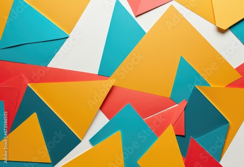 A collage of paper cutouts, each with a unique texture and color, arranged in a creative composition