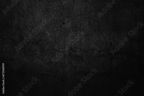 Black dark concrete wall background. Pattern board cement texture grunge dirty scratched for show anthracite promote product urban floor and abstract paper design element decor. Blackboard blank. photo