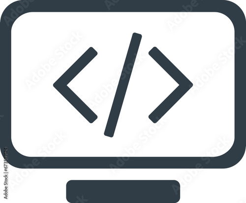 illustration of a icon developer
