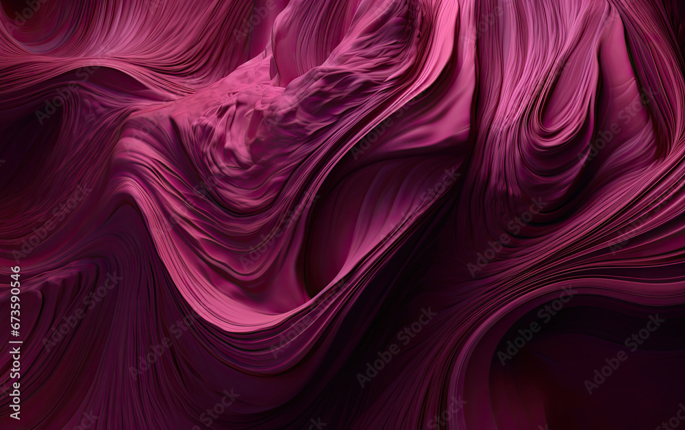 Fototapeta premium abstract background in purple smooth waves texture. 