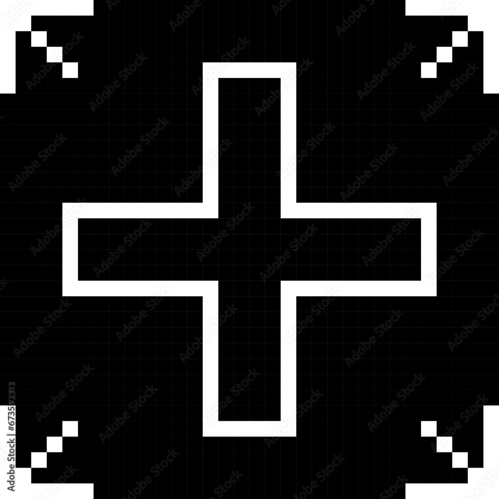 Obraz premium Plus, Addition, More, Pixelart, Add Collection Set.