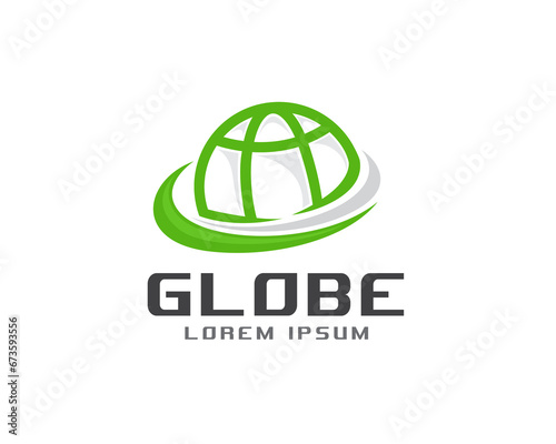 abstract world globe solution logo icon symbol design template illustration inspiration